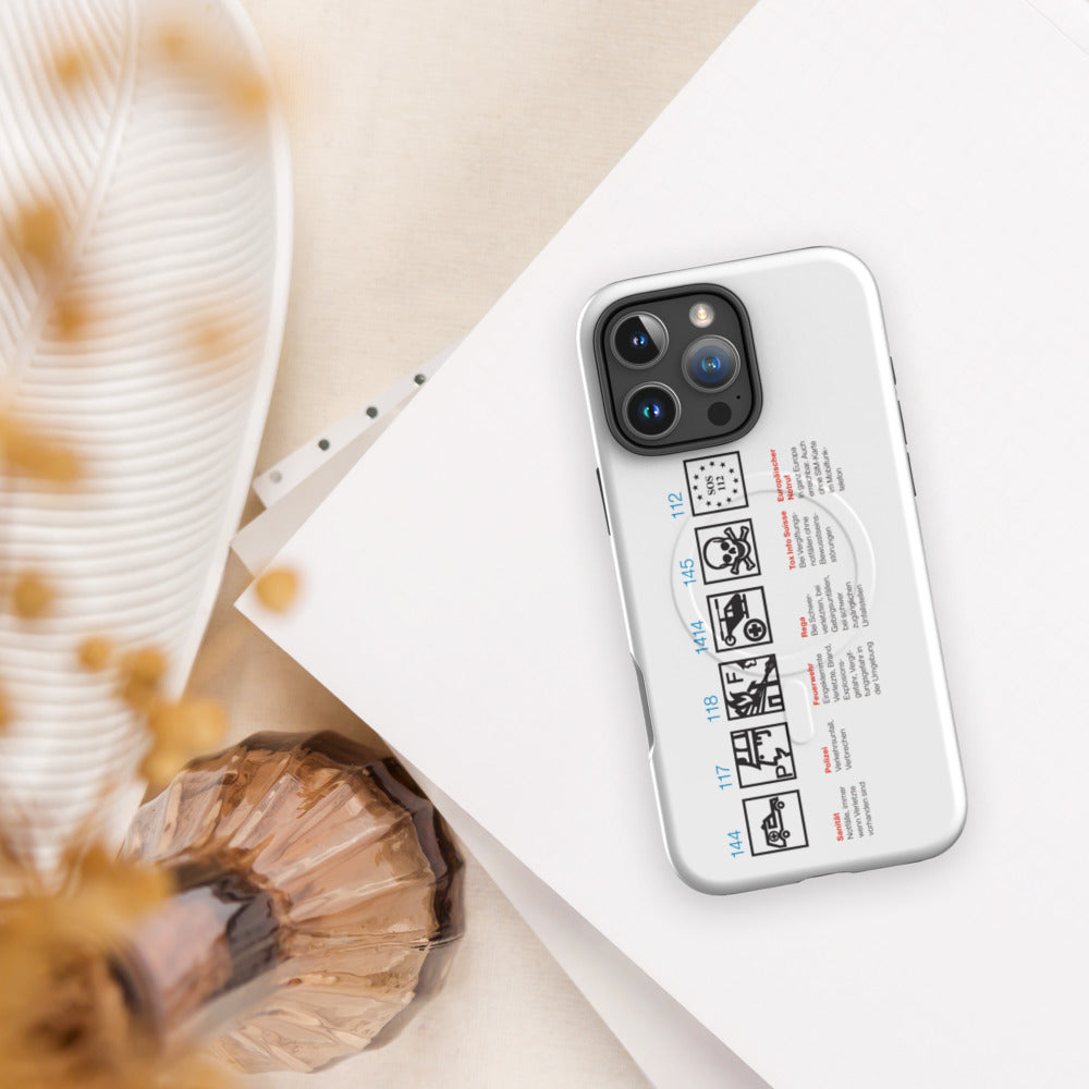 iPhone-Hülle mit Notrufnummern