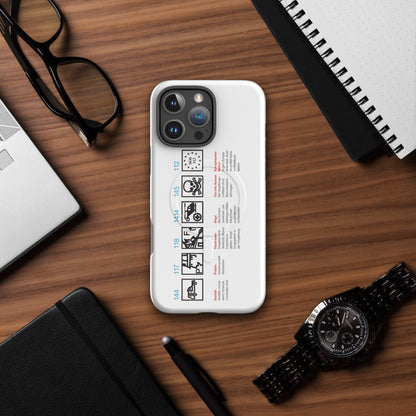 iPhone-Hülle mit Notrufnummern