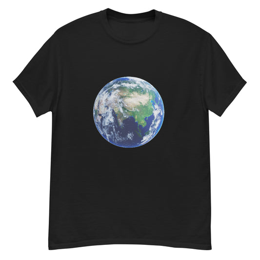 T-Shirt schwarz mit Weltkugel - buyLO