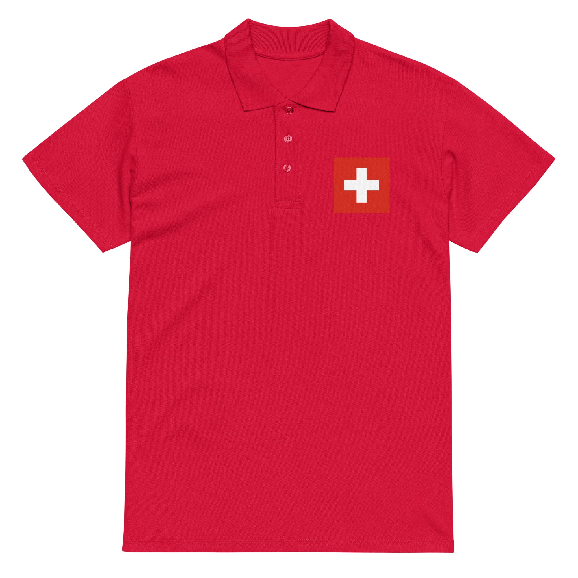 Poloshirt mit Schweizer Kreuz